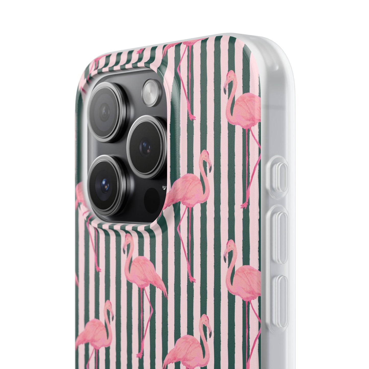 Flamingo Stripe Flexi Case - Tropical Phone Cover