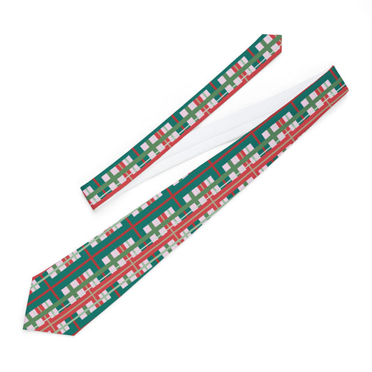 Festive Plaid Necktie for Holiday Celebrations