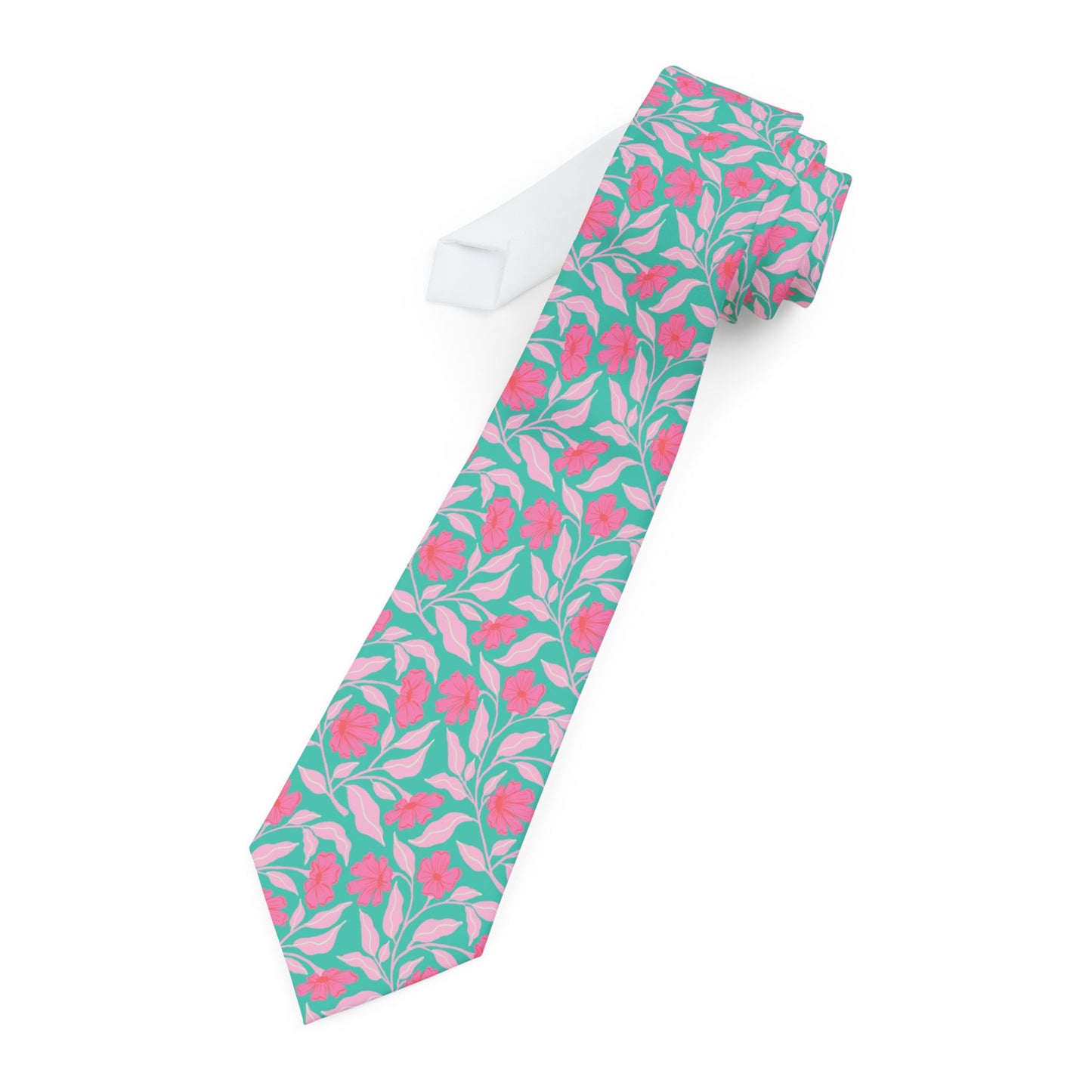 Floral Pattern Necktie for Weddings & Special Occasions