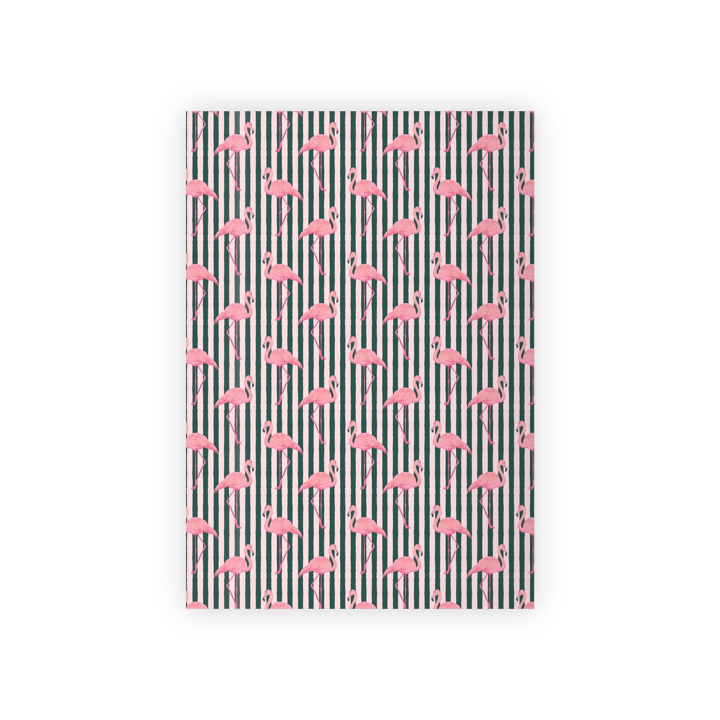 Flamingo Stripe Gift Wrapping Paper Roll