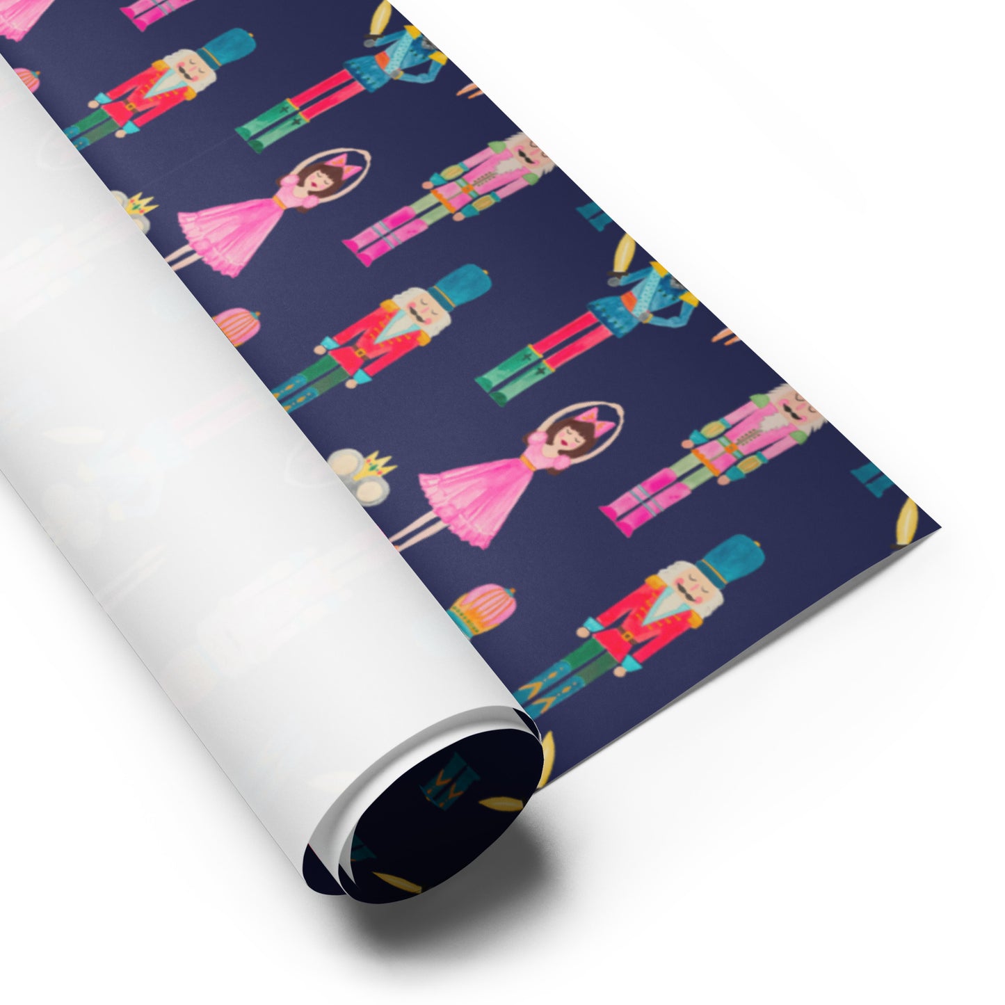 Nutcracker Suite Holiday Wrapping Paper- Navy