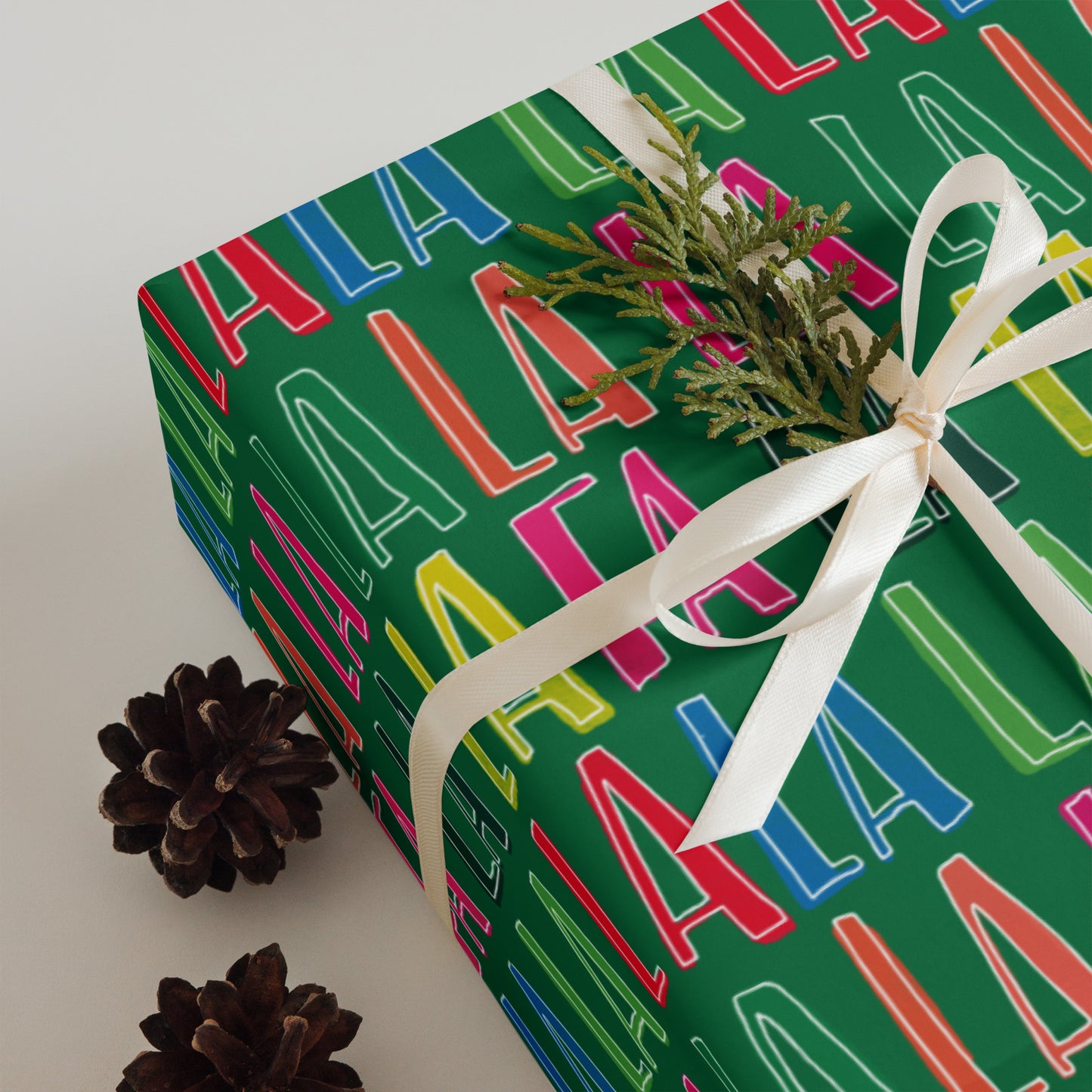 Fa La La Holiday Wrapping Paper