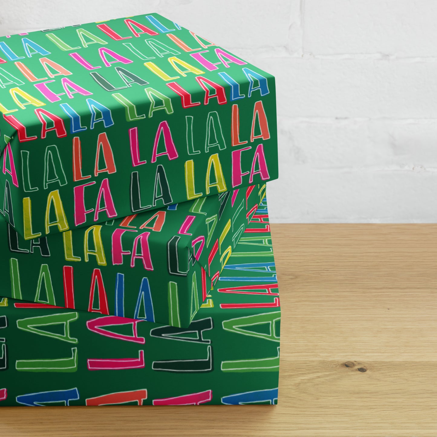 Fa La La Holiday Wrapping Paper